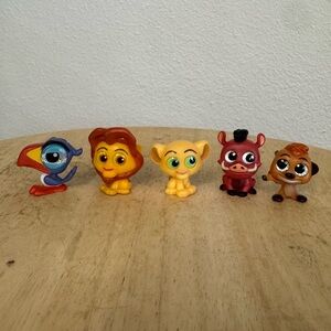 Disney Doorables Lion King Figures Lot Set of 5 - Simba, Nala, Timon Pumba, Zazu